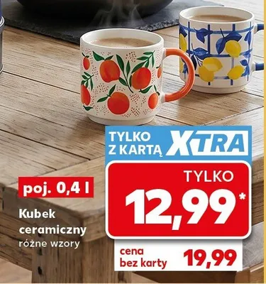 Kubek ceramiczny promocja w Kaufland
