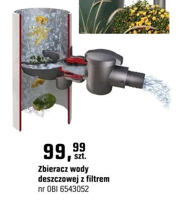 Zbieracz wody deszczowej z filtrem promocja w OBI