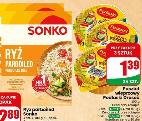 Ryż parboiled Sonko promocja w Dino