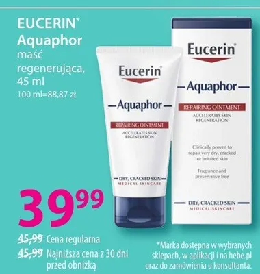 Aquaphor maść regenerująca promocja w Hebe