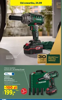 Akumulatorowy klucz udarowy Parkside promocja w Lidl