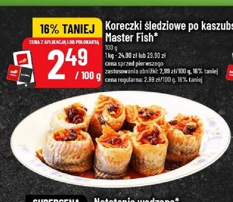 Koreczki śledziowe po kaszubsku Master Fish promocja w POLOmarket