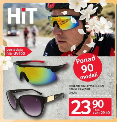 Okulary przeciwsłoneczne damskie i męskie promocja w Selgros