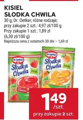 Kisiel różne rodzaje promocja w Stokrotka