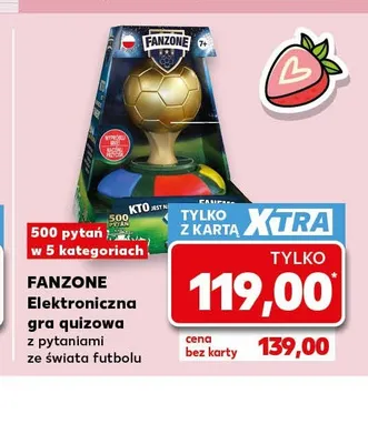 Elektroniczna gra quizowa z pytaniami ze świata futbolu FANZONE promocja w Kaufland