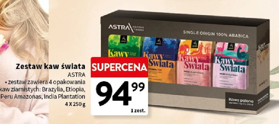 Zestaw kaw świata ASTRA promocja w Intermarche