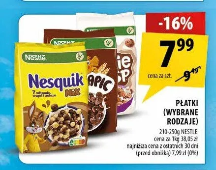 Płatki śniadaniowe Cookie Crisp Nestlé promocja w Arhelan
