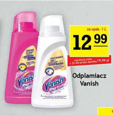 Odplamiacz Vanish Oxi Action Krystaliczna Biel promocja w Gram Market