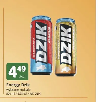 Napój energetyczny Energy Dzik WK promocja w Marketvita
