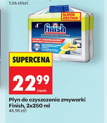 Płyn do czyszczenia zmywarki Finish 2-pak promocja w Biedronka