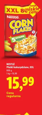 Płatki kukurydziane Nestlé XXL promocja w Lidl