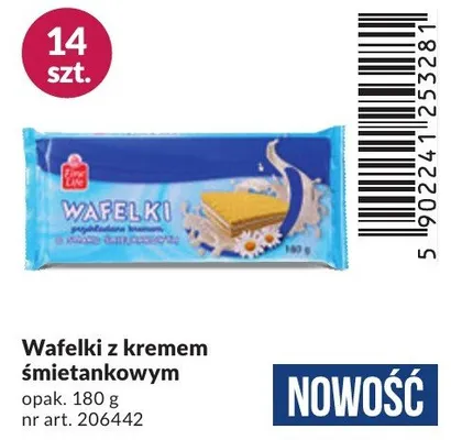 Wafelki z kremem śmietankowym promocja w Makro
