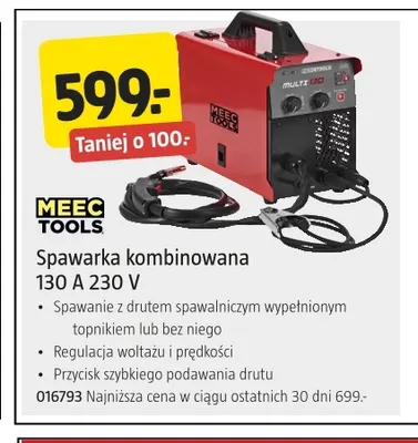 Spawarka kombinowana 130A Meec Tools promocja w Jula
