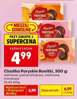 Ciastka Paryskie wiśniowe promocja w Biedronka