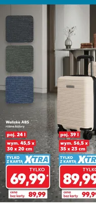 Walizka ABS 24 l 45,5x30x20 cm promocja w Kaufland
