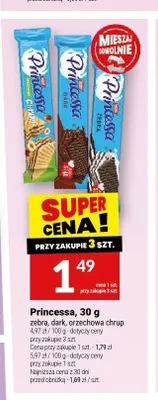 Wafel Princessa Zebra promocja w Twój Market