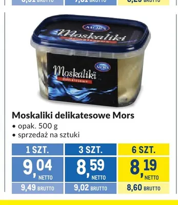 Moskaliki delikatesowe Mors promocja w Makro