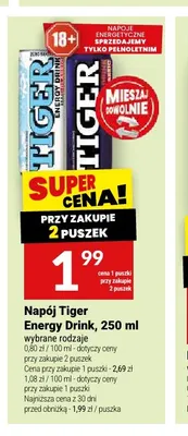 Napój energetyczny Tiger Energy Drink promocja w Twój Market