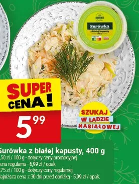 Surówka z białej kapusty promocja w Twój Market