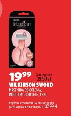 Maszynka do golenia Wilkinson Sword Intuition Complete promocja w Drogerie Natura