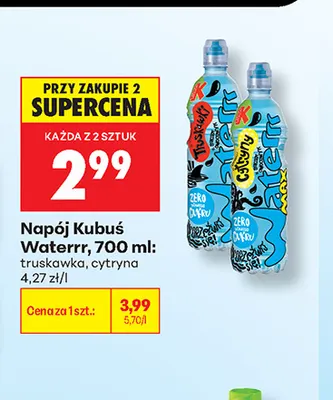 Napój Kubuś Waterrr truskawka promocja w Biedronka
