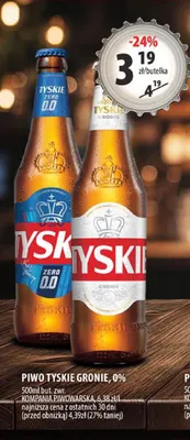 Piwo Tyskie Gronie promocja w Arhelan