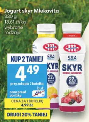 Jogurt skyr Mlekovita promocja w Delikatesy Centrum