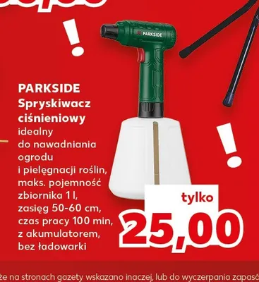 Spryskiwacz ciśnieniowy Parkside promocja w Kaufland