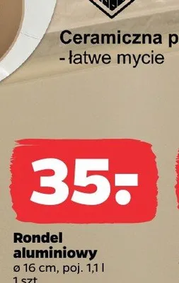 Rondel aluminiowy ø 16 cm promocja w Netto