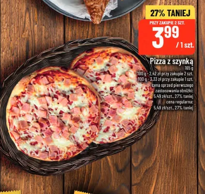 Pizza z szynką promocja w POLOmarket