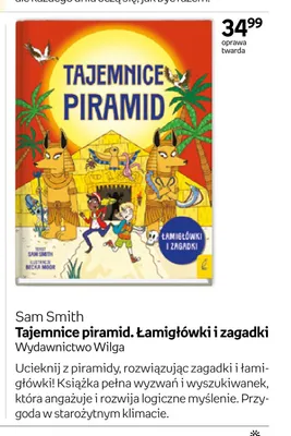 Książka Tajemnice piramid Łamigłówki i zagadki promocja w Empik