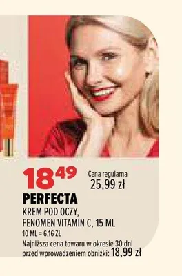 Krem pod oczy Perfecta Fenomen Vitamin C promocja w Drogerie Natura