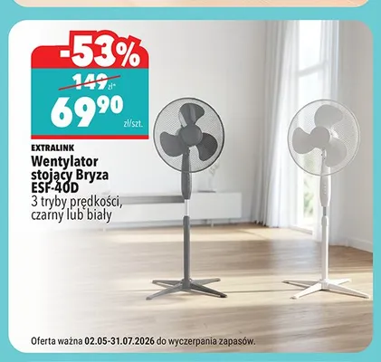 Wentylator stojący Extralink Bryza promocja w Biedronka