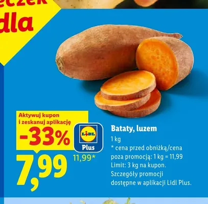 Bataty luzem promocja w Lidl