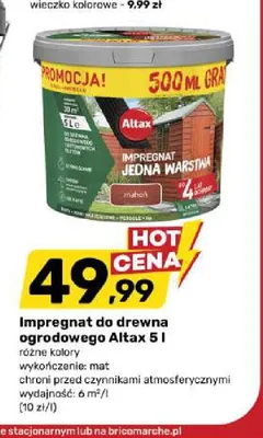 Impregnat do drewna ogrodowego Altax promocja w Bricomarche