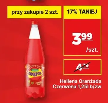 Oranżada czerwona Hellena promocja w API Market