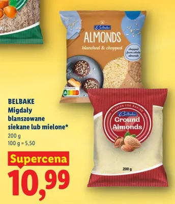 Migdały blanszowane mielone promocja w Lidl