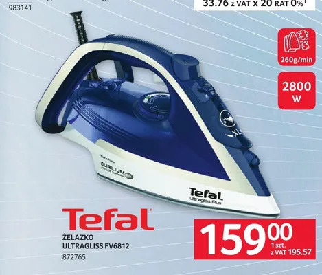 Żelazko Tefal Ultragliss FV6812 promocja w Selgros
