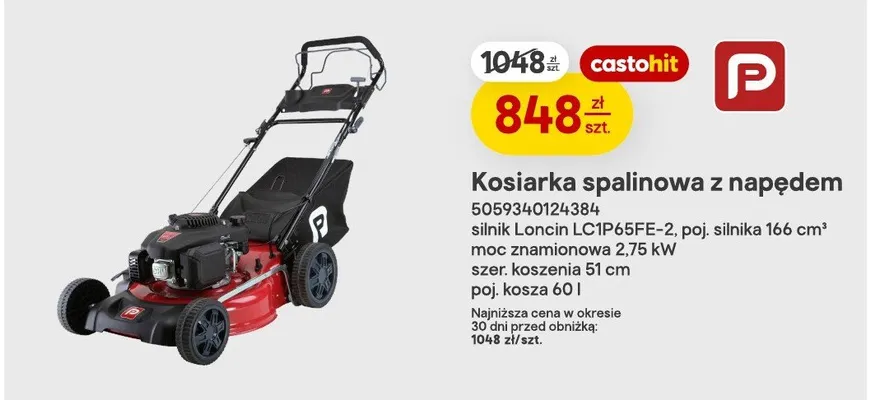 Kosiarka spalinowa z napędem Performance Power promocja w Castorama