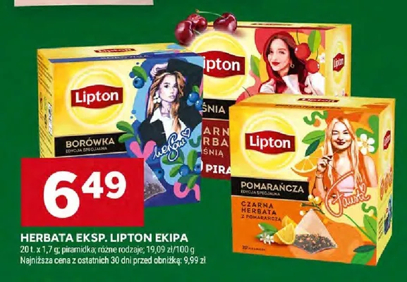 Herbata eksp. Lipton Ekipa promocja w Stokrotka