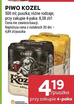 Piwo puszka różne rodzaje promocja w Stokrotka