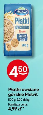 Płatki owsiane górskie Melvit promocja w Żabka