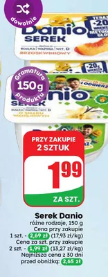 Serek Danio promocja w Dino