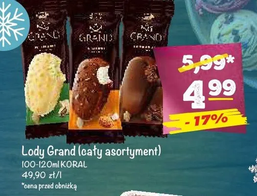 Lody Grand Koral promocja w Arhelan
