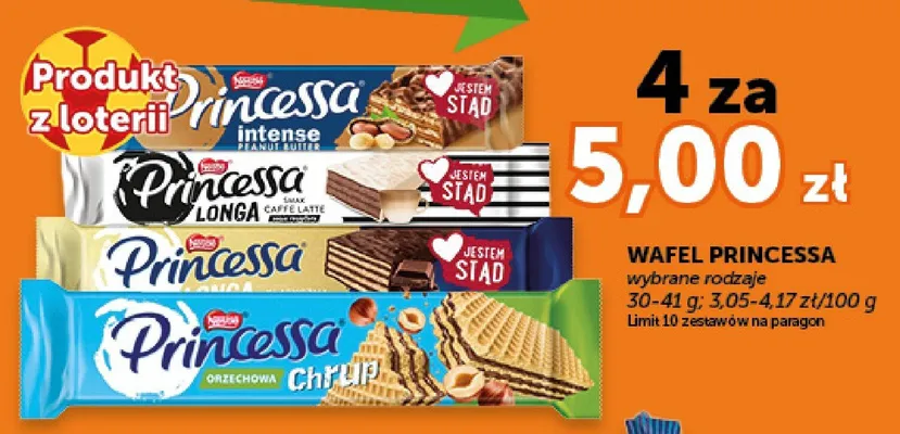 Wafel Princessa Orzechowa Chrup promocja w Euro Sklep