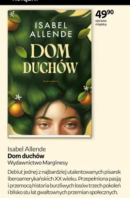 Książka Dom duchów Isabel Allende promocja w Empik