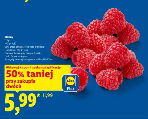 Maliny promocja w Lidl