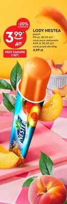 Lody Nestea peach promocja w Żabka