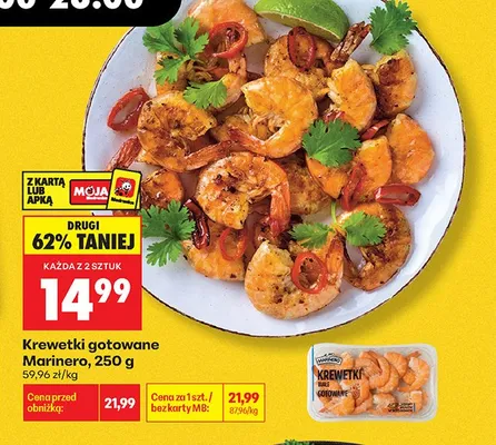 Krewetki gotowane Marinero promocja w Biedronka