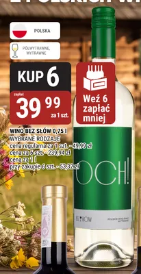 Wino Bez Słów promocja w bi1
